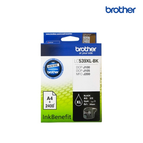 ตลับหมึกอิงค์เจ็ท Brother Original Ink Cartridge LC-539XL  Black, LC539XL 